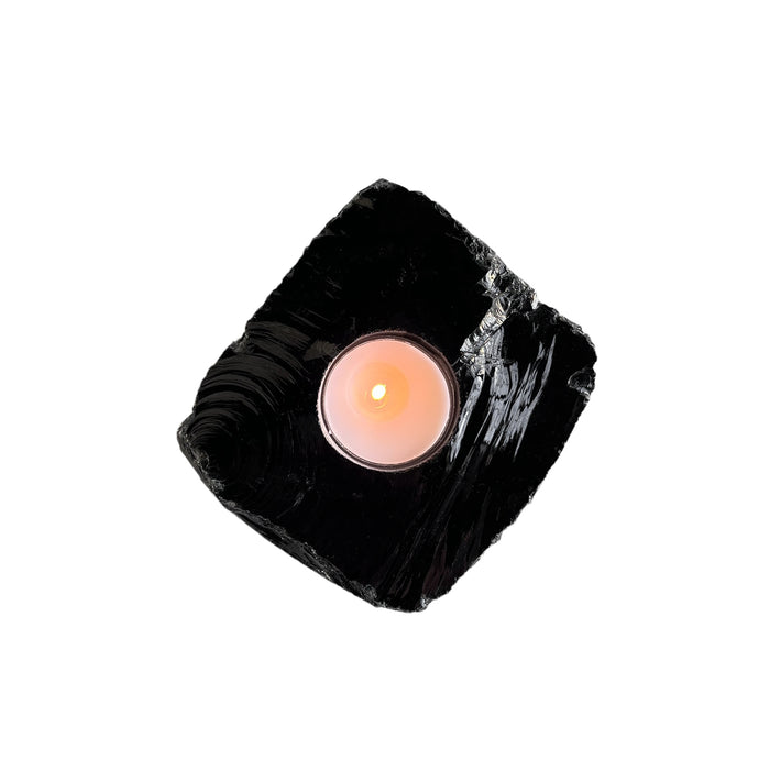 Black Obsidian Votive holder