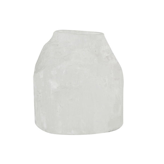 Selenite Candle Stand, Tower