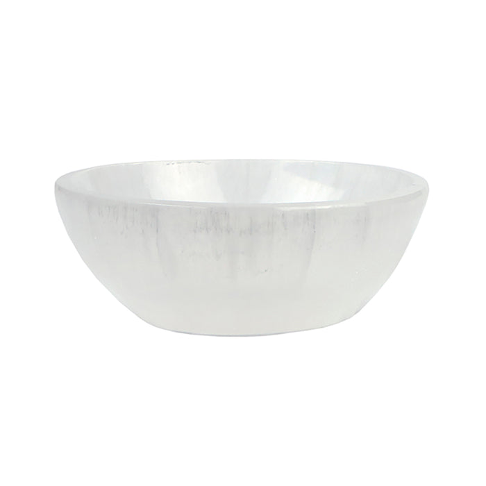 Selenite Bowl Round