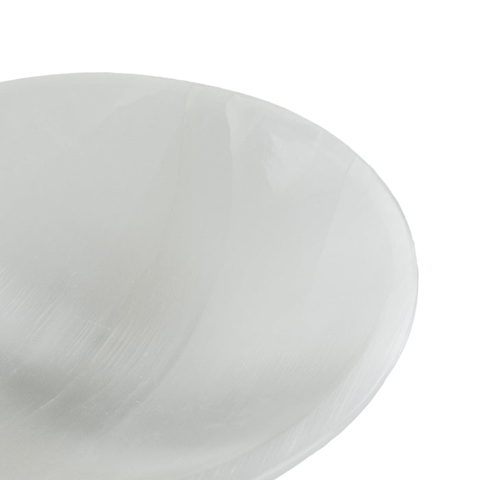 Selenite Bowl Round