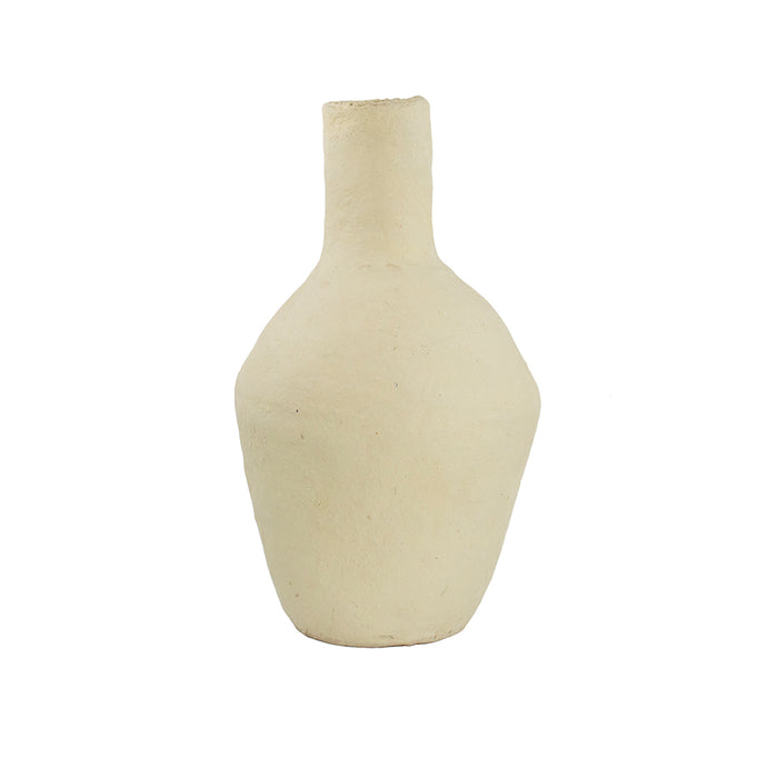 Paper Mache Vessel, Bottle Shaped