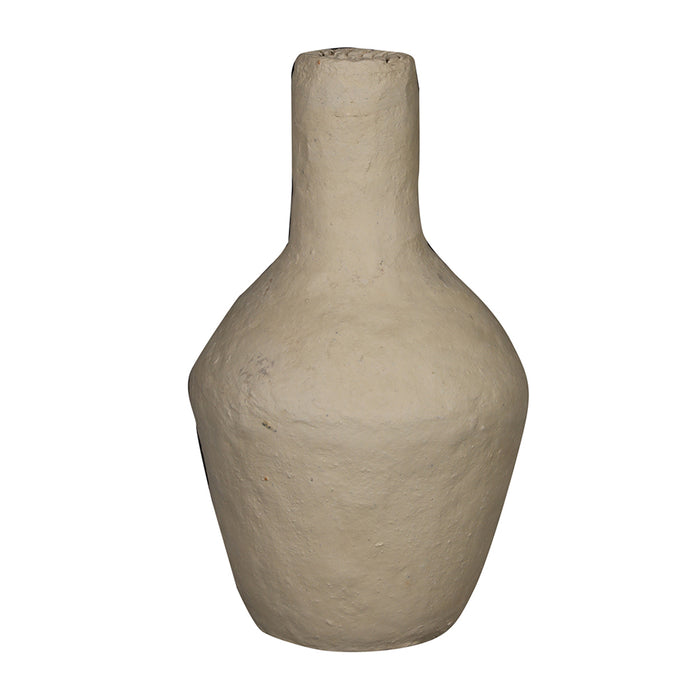 Paper Mache Vessel, Bottle Shaped