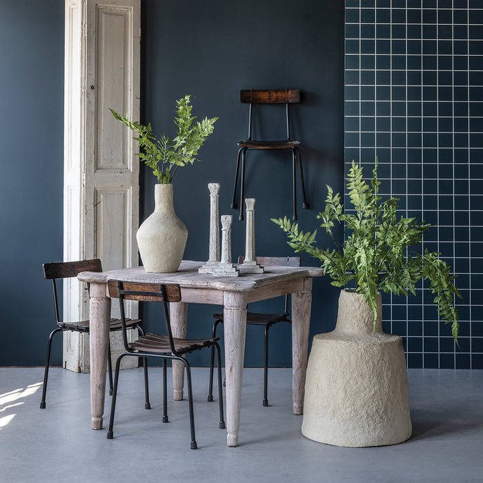 Paper Mache Vessel, Bottle Shaped