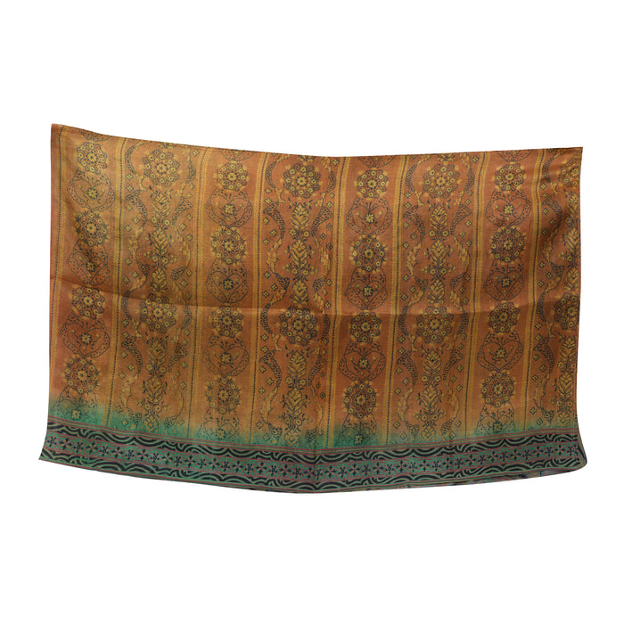 Vintage Silk Sari Scarf Long