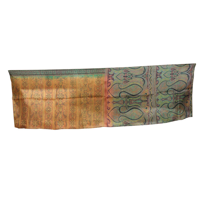 Vintage Silk Sari Scarf Long