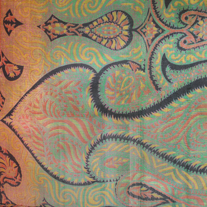 Vintage Silk Sari Scarf Long