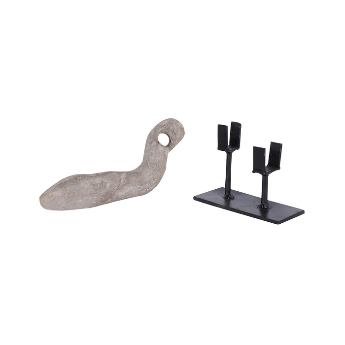 Stone Architectural Bird on Base