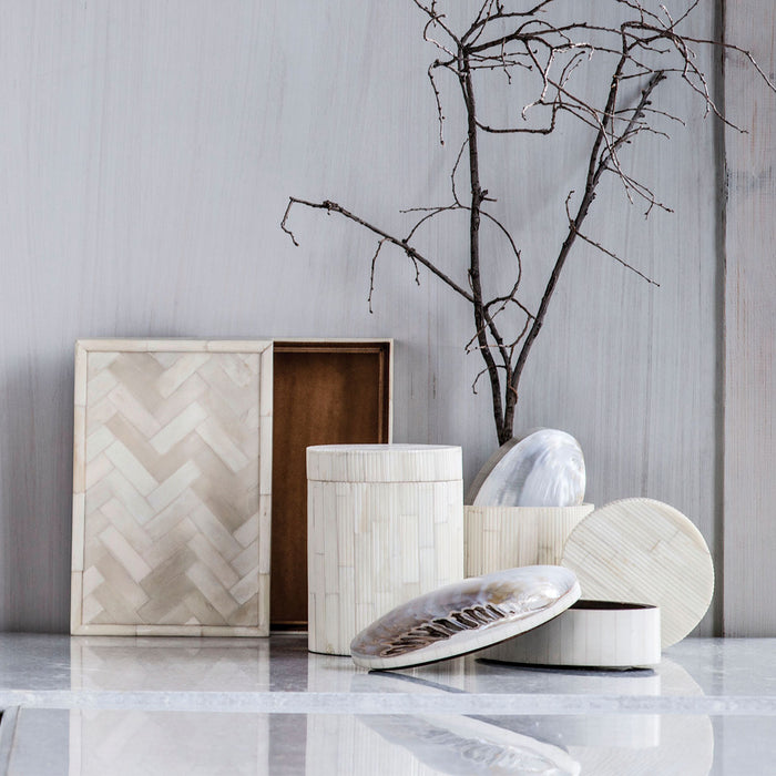 Asili Round Bone Box