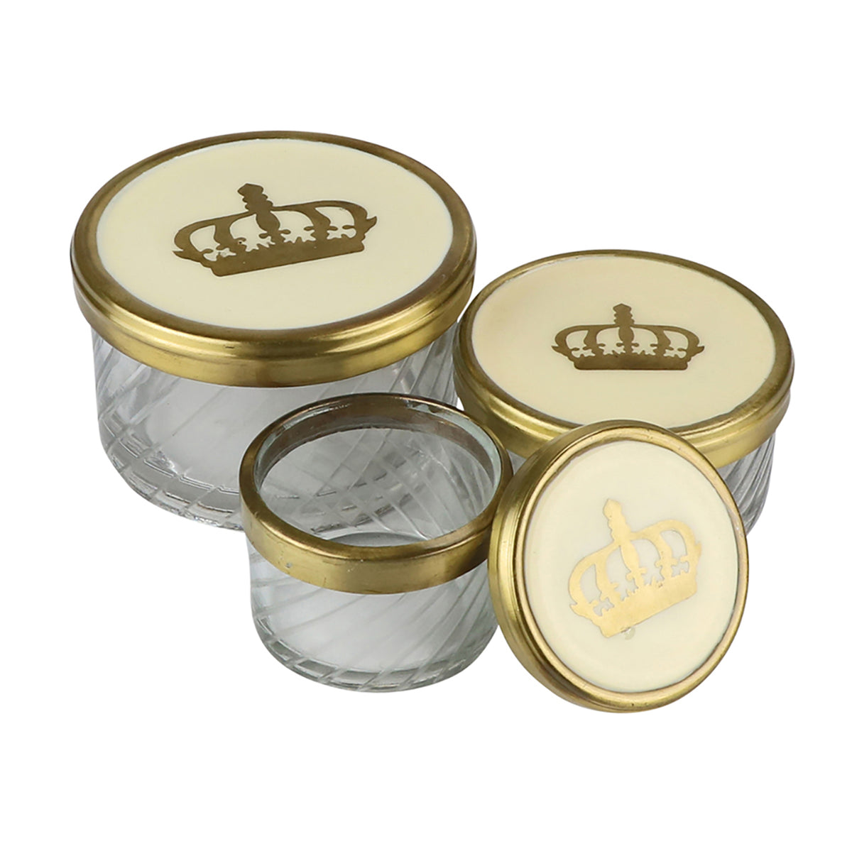 Boxes with Crown, Round S/3 — Blue Ocean Traders