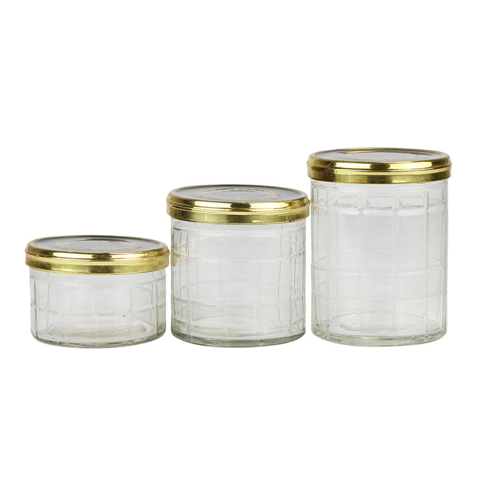 Jars with Wreath S/3