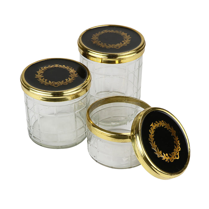 Jars with Wreath S/3