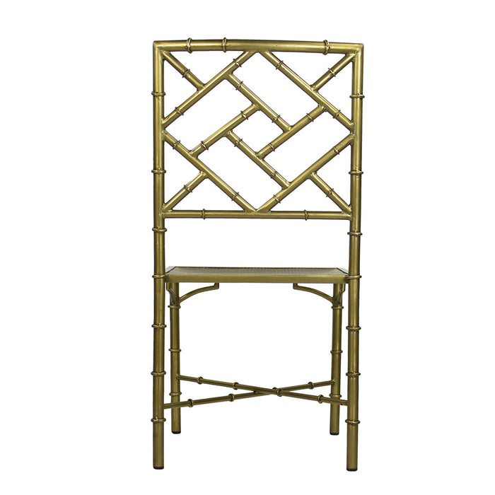 Brass Bamboo Side Chair