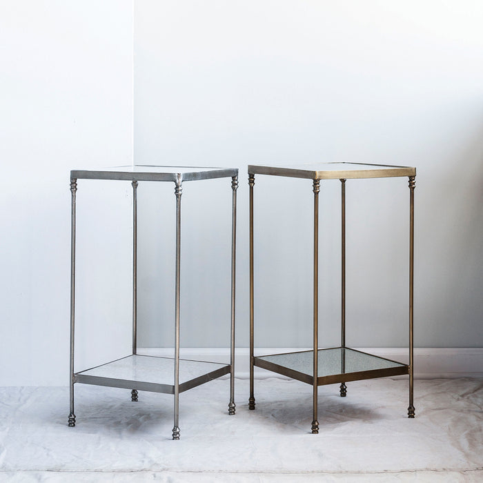 Luxe Side Table with Glass