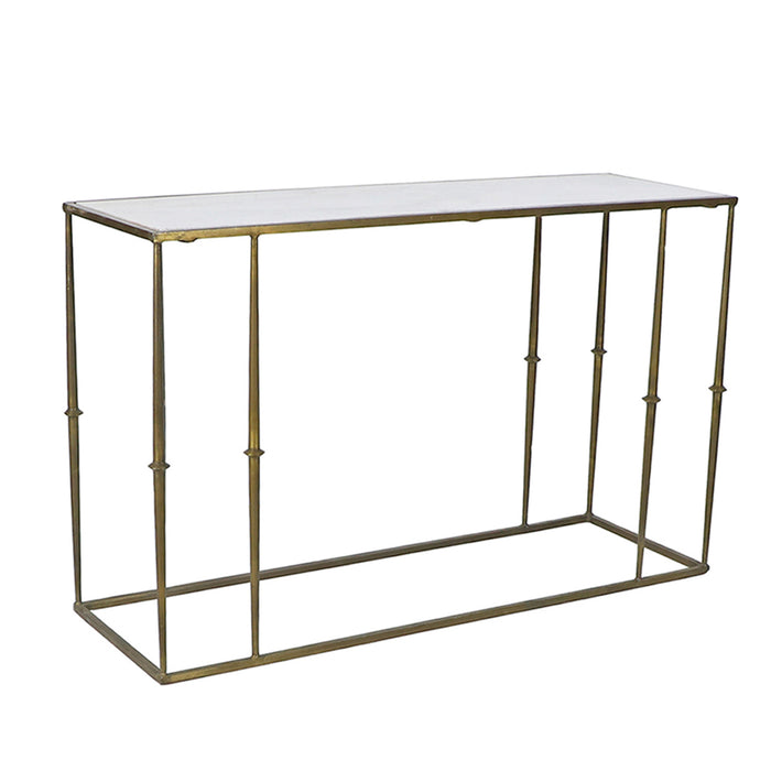 Glam Marble Top Console Table