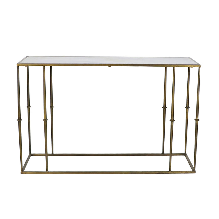 Glam Marble Top Console Table