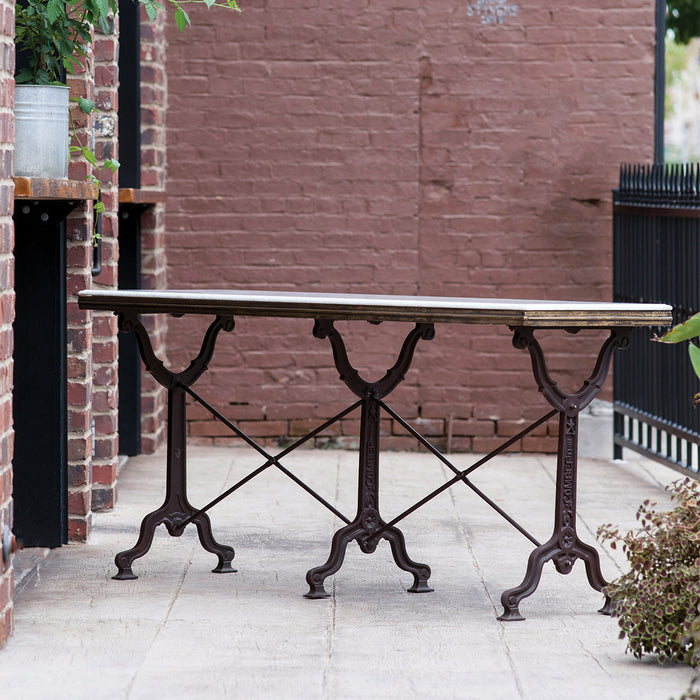 Avignon Bistro Table Long with Marble