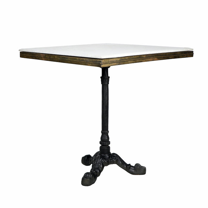 Avignon Bistro Table with Marble, Square