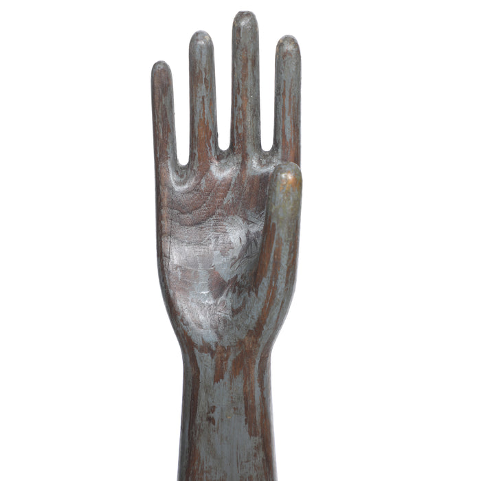 Wooden Glove Mold on Base