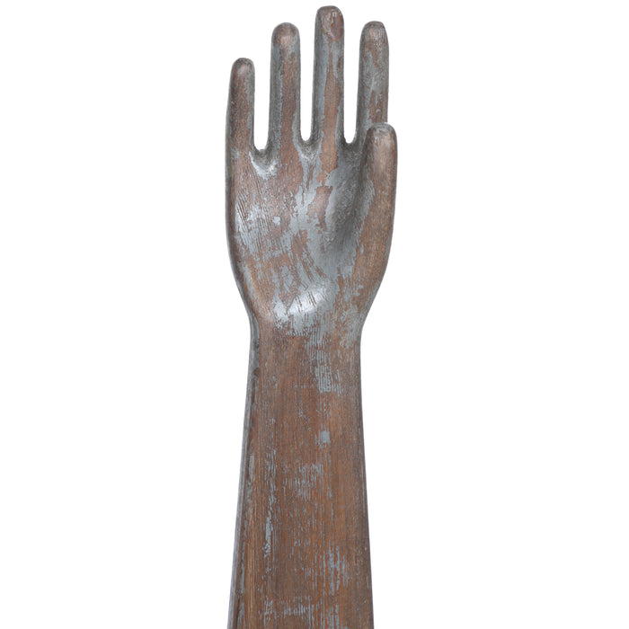 Wooden Glove Mold on Base