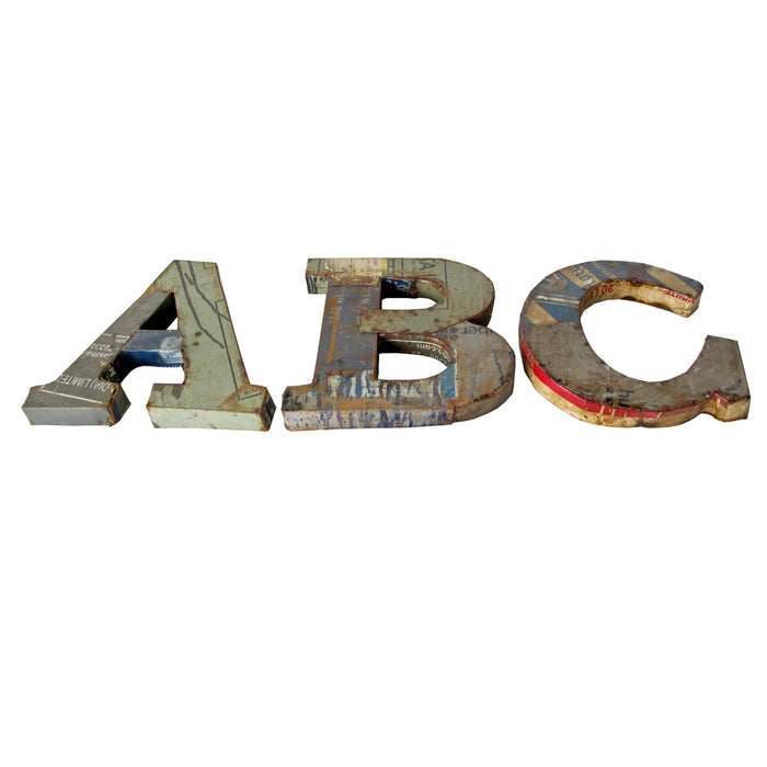 Recycled Steel Letter