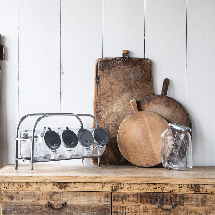 5 and Dime Candy Jars with Rack