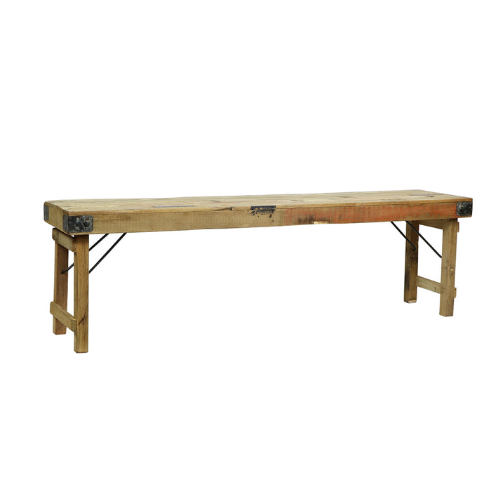 Wood Wedding Table Bench, Bleached