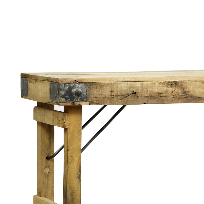 Wood Wedding Table Bench, Bleached