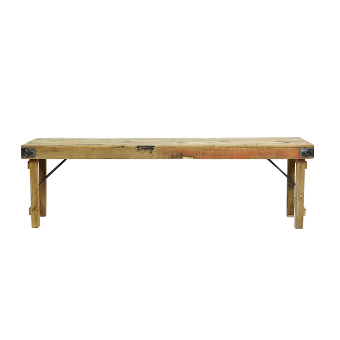 Wood Wedding Table Bench, Bleached