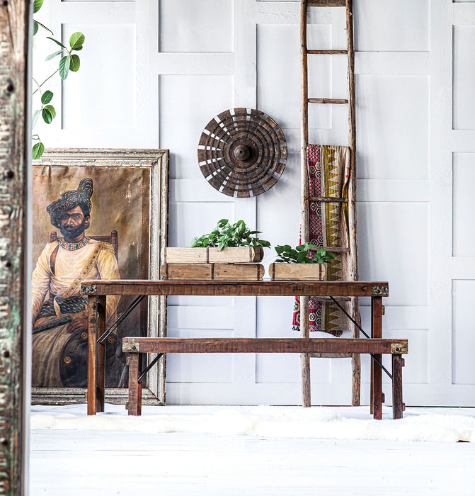 Wood Wedding Table Bench