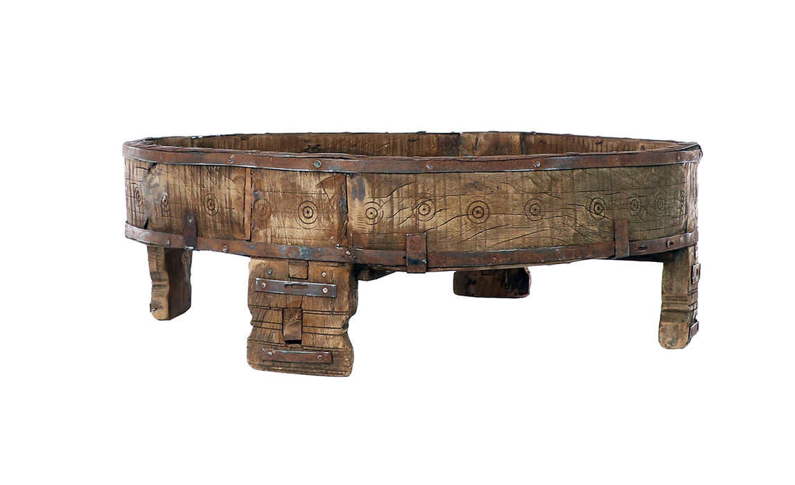 Carved Village Grinding Table