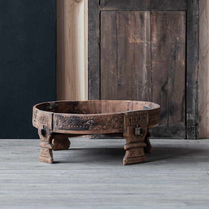 Carved Village Grinding Table