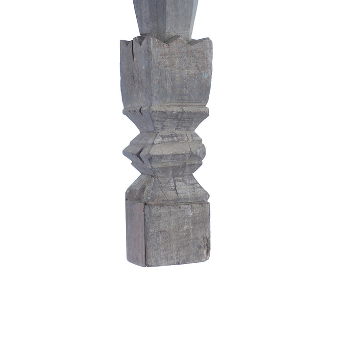 Vintage Wood Baluster Candle Stand