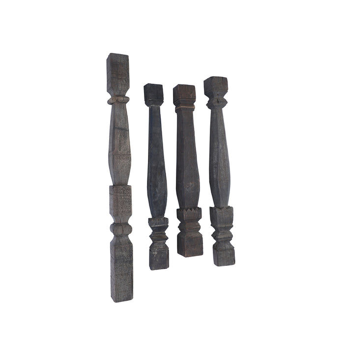 Vintage Wood Baluster Candle Stand