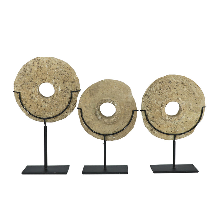 Millstone on Base, Small, S/3