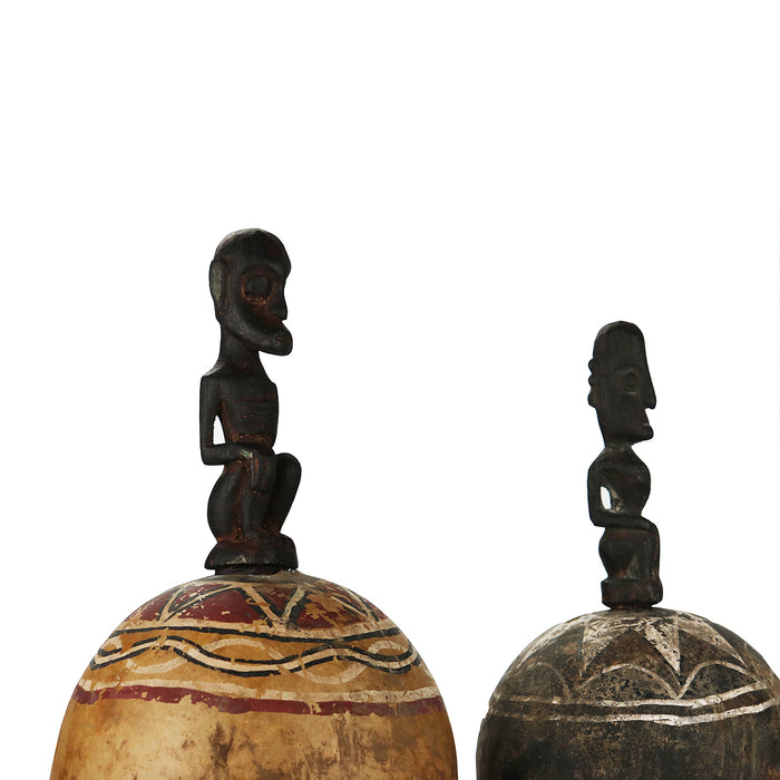 Painted Festival Wine Gourds S/2