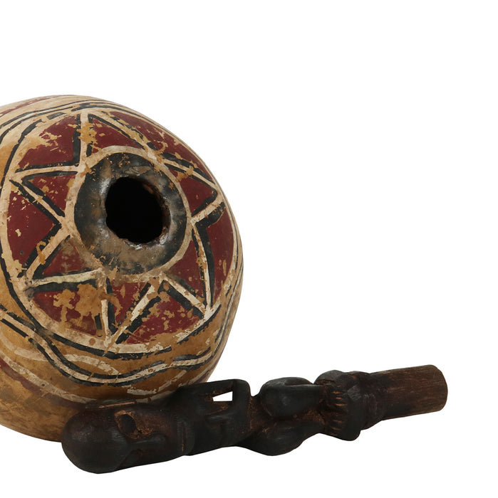 Painted Festival Wine Gourds S/2