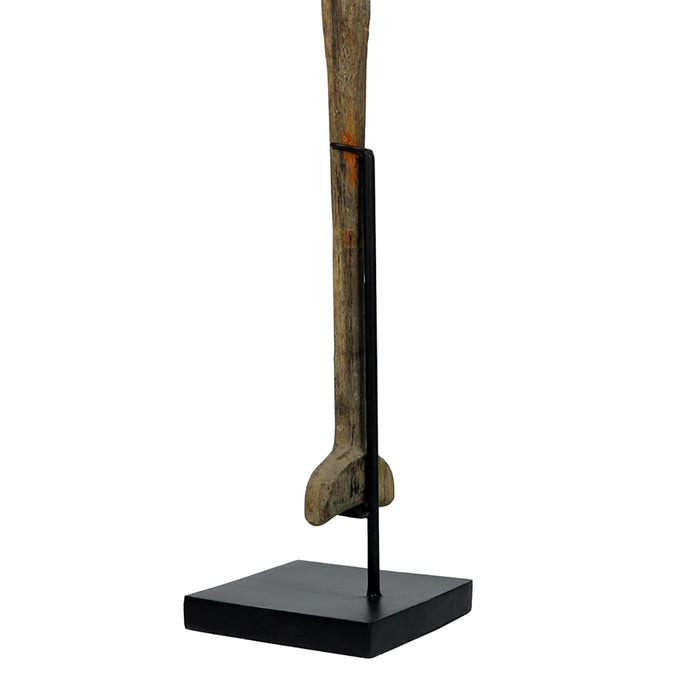 Vintage Borneo Boat Paddle on Stand