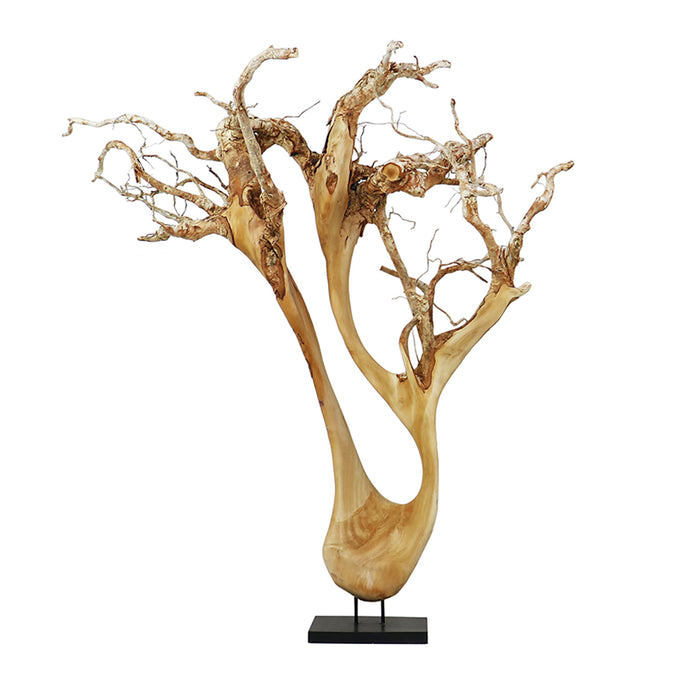 Mahogany Tree Abstract Sculpture