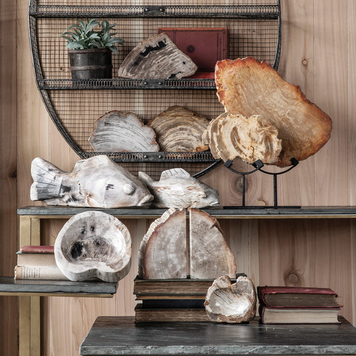 Petrified Wood Koi Fish